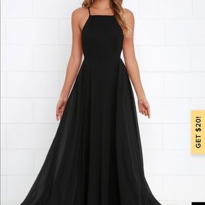 Lulus Mythical Kind of Love Black Maxi Dress